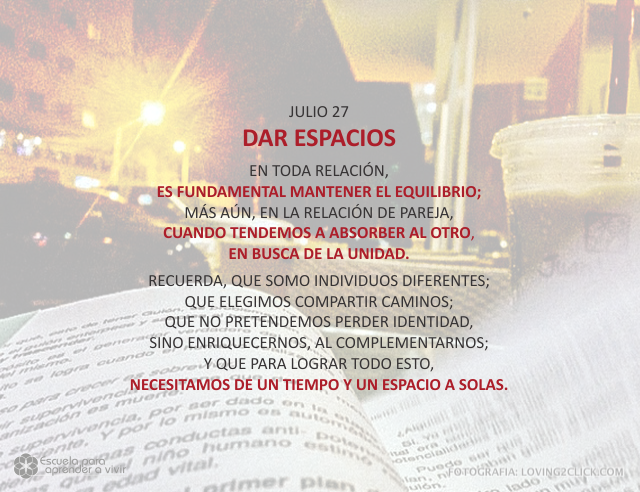 Dar espacios